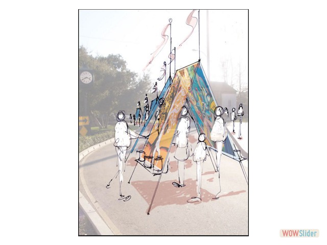 Giant Easels Concept Sketch