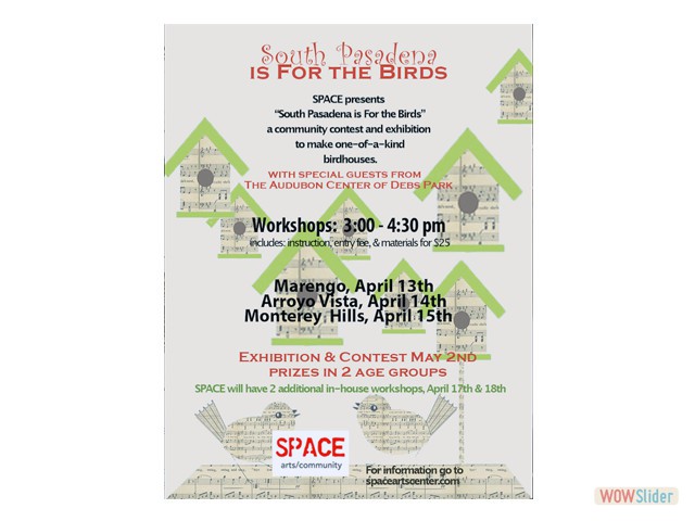 Bird House Poster For Kids Commmunity Classes