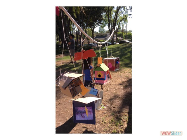 Library Park Bird House Installation