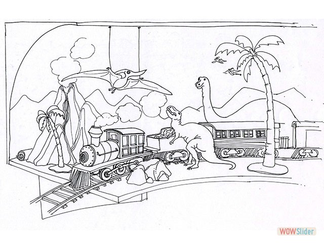 Dinoland Chester & Hester's Dinosaur Treasures - Concept Sketch