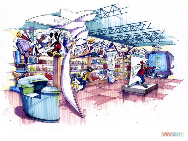 Disney CA Animation Retail Store - Concept Art